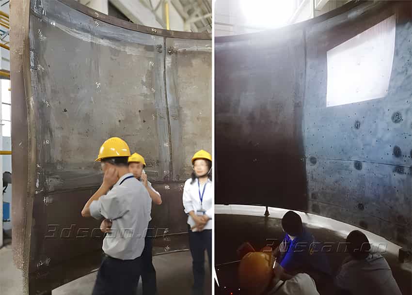 大型水輪機蝸殼內壁檢測方案